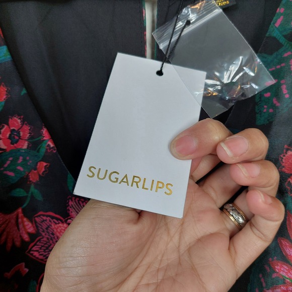 Sugarlips Briala Organza Sandy Pleated Maxi Dress Size XS NWT - Picture 6 of 10